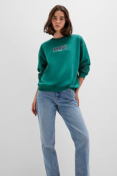 Mavi 1S10372-71918 Logo Printed Sweatshirt
