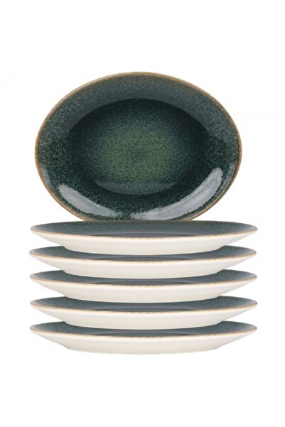 Bonna Set 6 farfurii ovale Ore Mar portelan 31x24cm