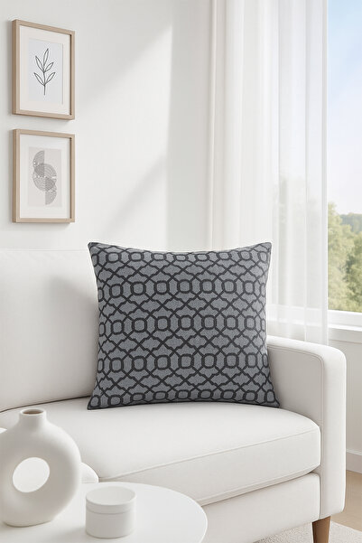 Premier Home Jakar Throw Pillow Cover Anthracite V1 60X60