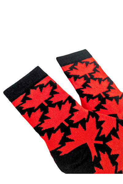 Shuttle Park Special Series Happy Colorful Leaf Pattern Socks Fun Comfortable Stylish Design Style Socks