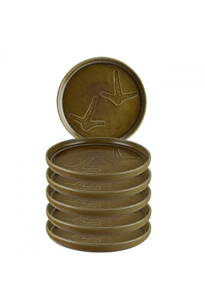 Bonna Set of 6 porcelain plates Terra Prints 25cm