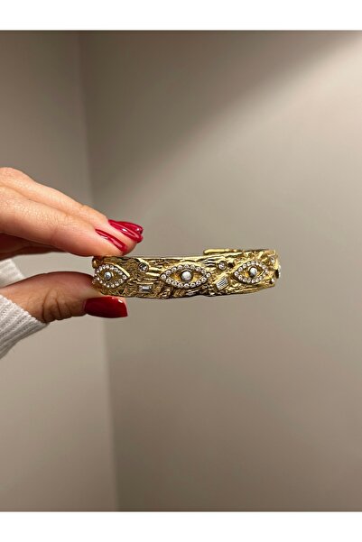 Store Göz Vintage Çelik Kelepçe