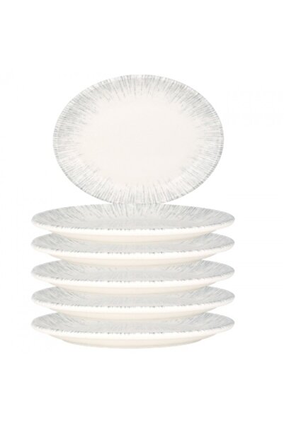 Bonna Set 6 farfurii ovale Iris portelan 36x28cm