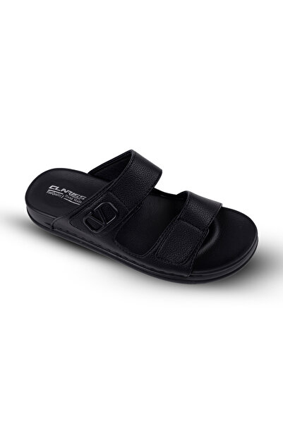 Clariss Men's leather sandals with comfortable orthopedic sole