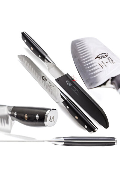 Orient Professional Damascus knife, Origin Series, 23 cm, made of Japanese AUS-10 stainless steel, Black