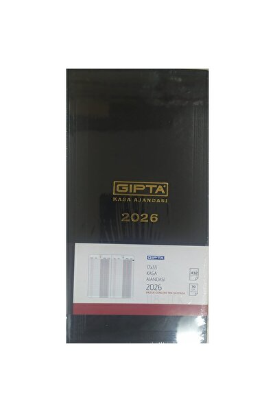 Gıpta 2026 Commercial Cash Register Agenda 17X33 118-Tck