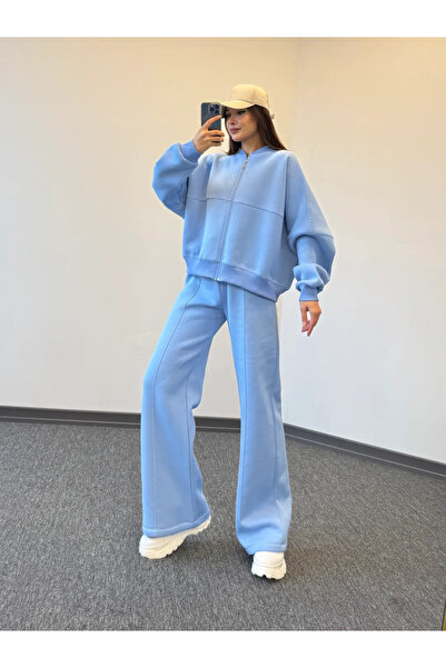 modabetce Women's Cardigan Bottom Tracksuit Set