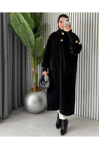 Molly Nelly Women's Feather Angora Long Coat