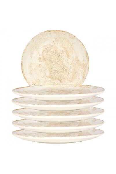 Bonna Set 6 farfurii rotunde portelan Nacrous Matt 27cm