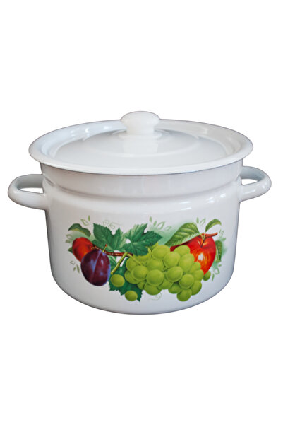 Raki DARI LETA enameled saucepan with lid 9L carbon steel