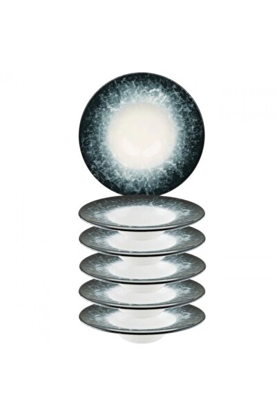 Bonna Set of 6 gourmet porcelain plates Sepia 24cm 400ml