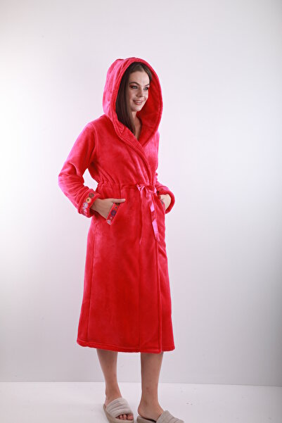 Wild Love 100% Bamboo Embroidered Hooded Robes – Soft, Warm, and Elegant Home Wear