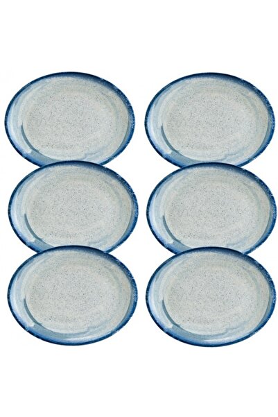 Bonna Set 6 farfurii ovale 31cm Harena din portelan