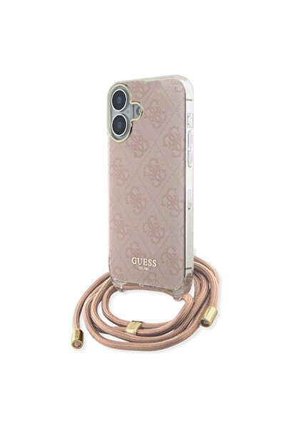Guess iPhone 16 Case - Precision Shell P1697, Polyurethane, Pinky