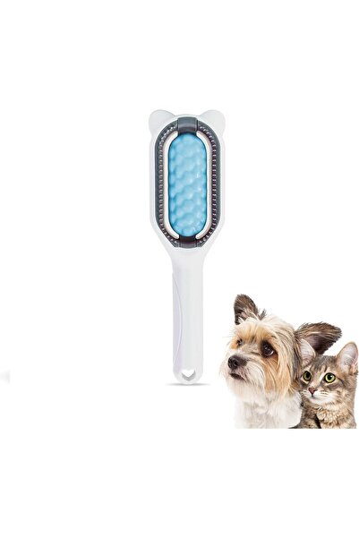 NALACAL فرشاة فك تشابك شعر الحيوانات الأليفة 4 في 1 للقطط والكلاب - قابلة لإع...