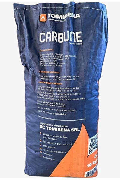 TOMIBENA Carbune Gratar Grill Charcoal - 10 kg