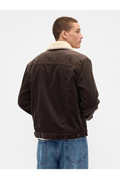 GAP Sherpa-Lined Icon Velvet Jacket Men's Velvet Jacket Sharpa