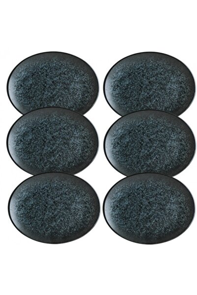 Bonna Set 6 farfurii ovale Vesper Matt din portelan 31x24cm