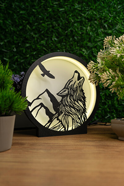 Makerpax Kurt Temalı Lightbox – USB Led Işıklı Masa Lambası | LED Gece Lambası | Gaming Dekor