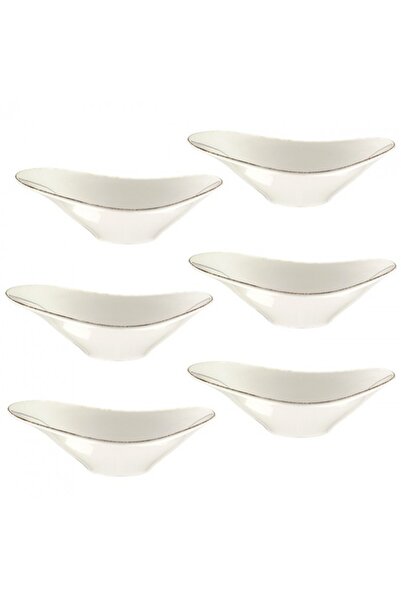 Bonna Set of 6 Retro salad bowls 27x19cm 750ml porcelain