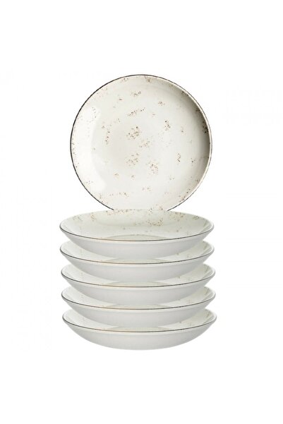 Bonna Set 6 farfurii supa Grain portelan 20cm 500ml