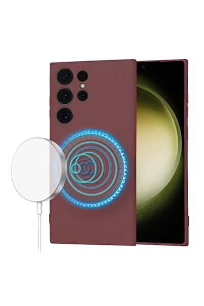 Velo Case compatible with Samsung Galaxy S23 Ultra (Advanced Style P3737), Silicone, Plum Crazy Red