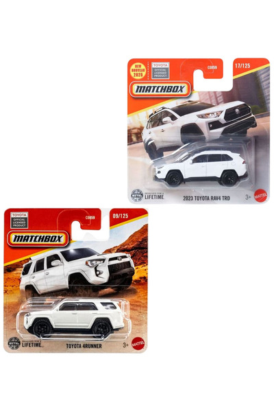 HOT WHEELS 2 Araç Set - Matchbox 2023 Toyota RAV4 TRD & Matchbox Toyota 4runn...
