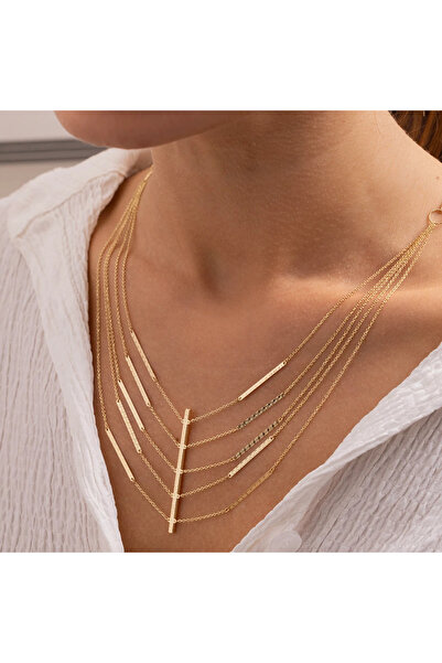 NİSERAJEWELLERY Altın Kalemli İtalyan Set