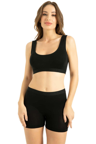 HRN Textile Bamboo Women's Thick Strap Padded Bustier (Q-En 707)