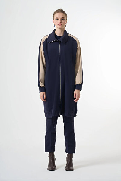 MissWhence Striped Detail Cap Navy Blue 38400