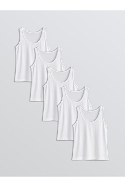 LC Waikiki Vizyon New Season Crew Neck Girls' Tank Top 5-Piece Set