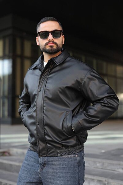 BASEL.CO Waterproof O Oversized Leather Jacket/Coat with Inflatable Filling Inside