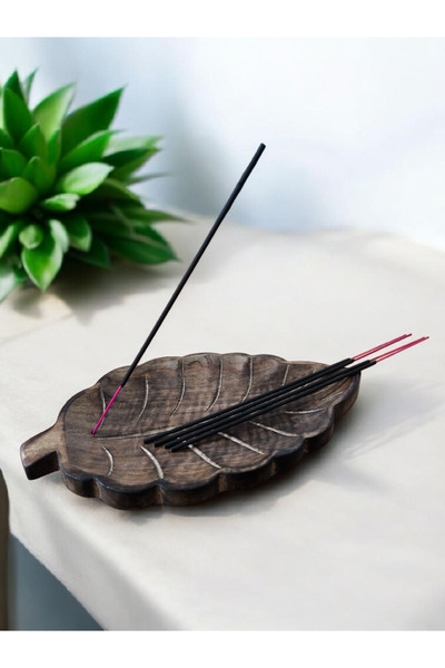 BikutuDaha Dekoratif Yaprak Tütsülük - Çubuk Tütsülük Tütsü Tutacağı Dekorati...