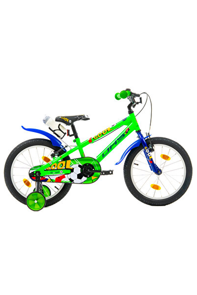 DHS Bicicleta copii Football Kids Bicycle - 18 Inch, Green