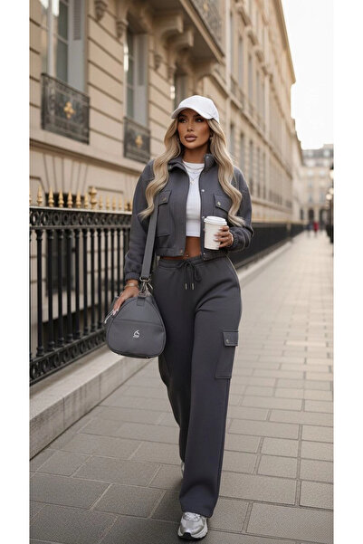 Buklemoda Modal Fabric Cargo Pocket Piece Set