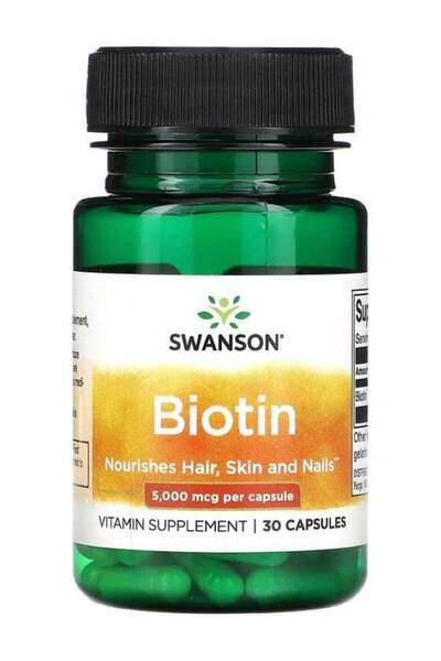SWANSON Biotin 30 Capsules