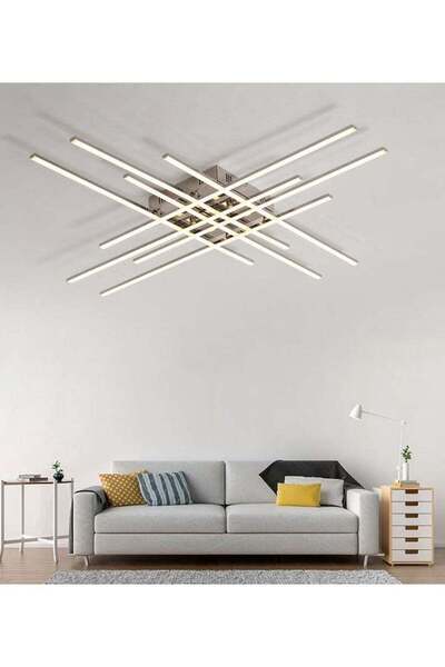 genernic Gold-colored ceiling chandelier, 3 LED lights, 60 cm diameter