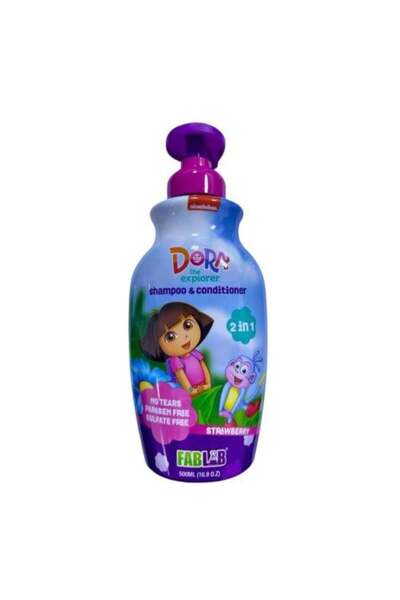 Dora the Explorer شامبو وبلسم 2 في 1 للأطفال برائحة الفراولة - 500 مل