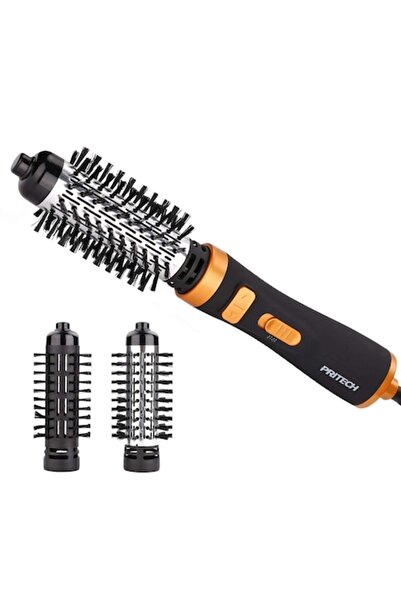 BLACKSTORE 2-in-1 Rotating Electric Brush, 1000W, 3 Speeds, 2 Styling Accessories