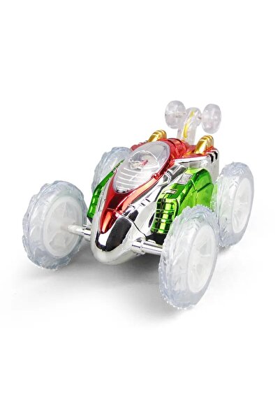 DASHER Crazy Remote-Control Car with Lights, 360° Spins, Multicolor
