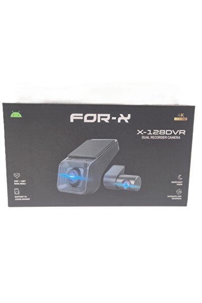For-X 2 Kameralı 4K Araç Ön ve Arka Kayıt Kamerası , X-128DVR 4K Araç Ön ve A...