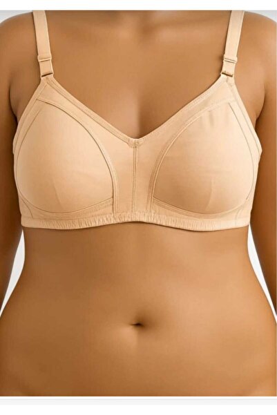 NARIYA Kadın Büyük Beden Sütyen Süngersiz Balensiz Penye Kumaş Toparlayıcı Gü...