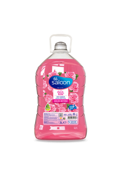 Saloon غسول اليدين - برائحة الورد - 3 لتر