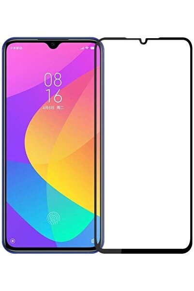 Generic واقي شاشة زجاجي كامل مع لاصق لهاتف شاومي مي A3 - إطار أسود