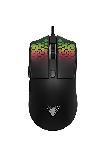 JEDEL-GAMING The GM693 wired gaming mouse is comfortable and features RGB lighting with 7200 DPI.