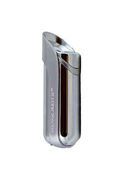 Silver Match Silver Match lighter, silver turbojet refillable blue gift box