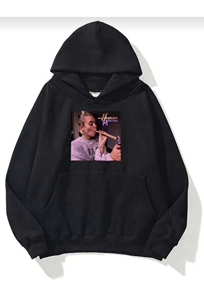 Hunors Sportswear & Company هانا مونتانا مطبوع سويت شيرت قطني موديل للجنسين ب...