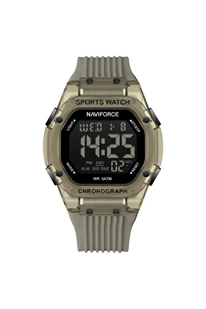 Naviforce 7113 Khaki Men's Watch – Multiple Functions, Casual Design, Stopwatch