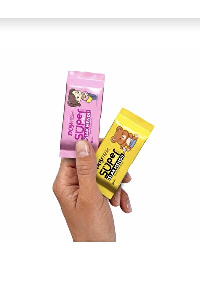 DOYFRESh Mini Wet Wipes Bag, Pocket Wipes Portable Hygienic for Children's School (8 Li 8 Pack 64 Sheets)