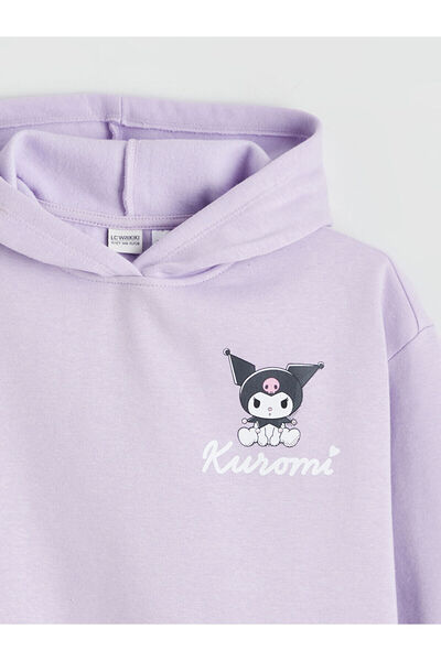 LC Waikiki Vizyon New Season Kuromi με τύπωμα Χοντρό φούτερ για κορίτσια